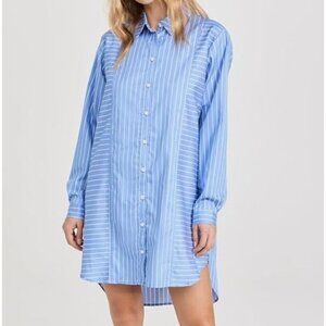 NWT Nation LTD Women's Marni Oversized Button Up Mini Dress Size M